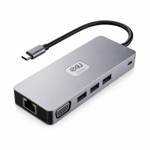 Docking Station E4U PRO DOCK 11, USB-C 11 en 1, Dual 4K, 100W PD y Ethernet Gigabit — imagen 1 de 2