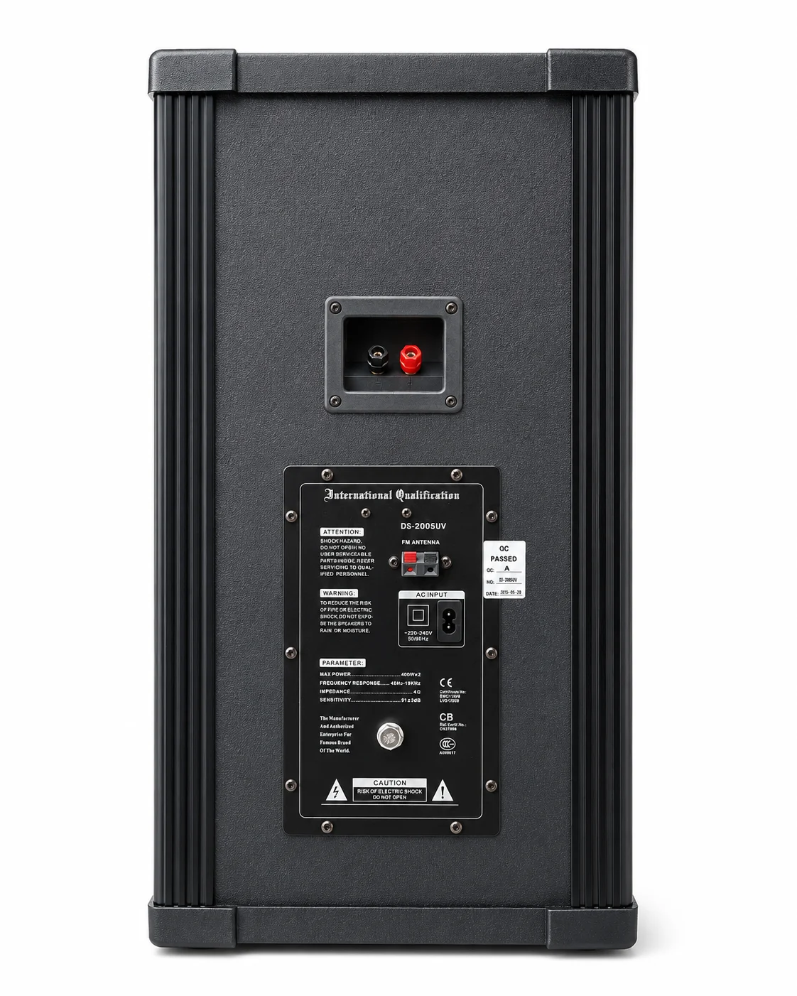 ATRAS Parlante Activo Vlliodor DS-2005UV, 800W, EQ, Entradas Mic/Guitarra — imagen 5 de 6
